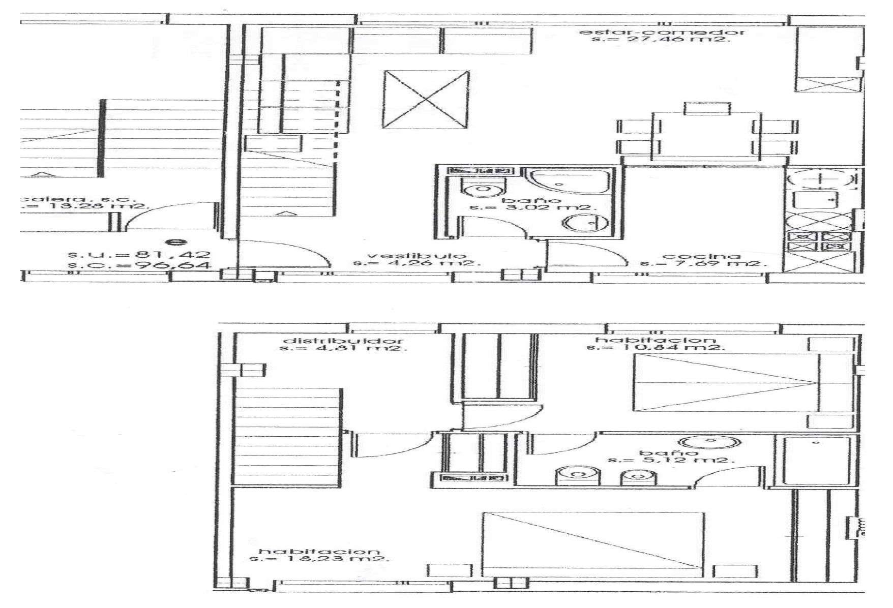 - Dos habitaciones.
- Vistas Av. de la Paz.
- Orientación Noroeste-Sureste